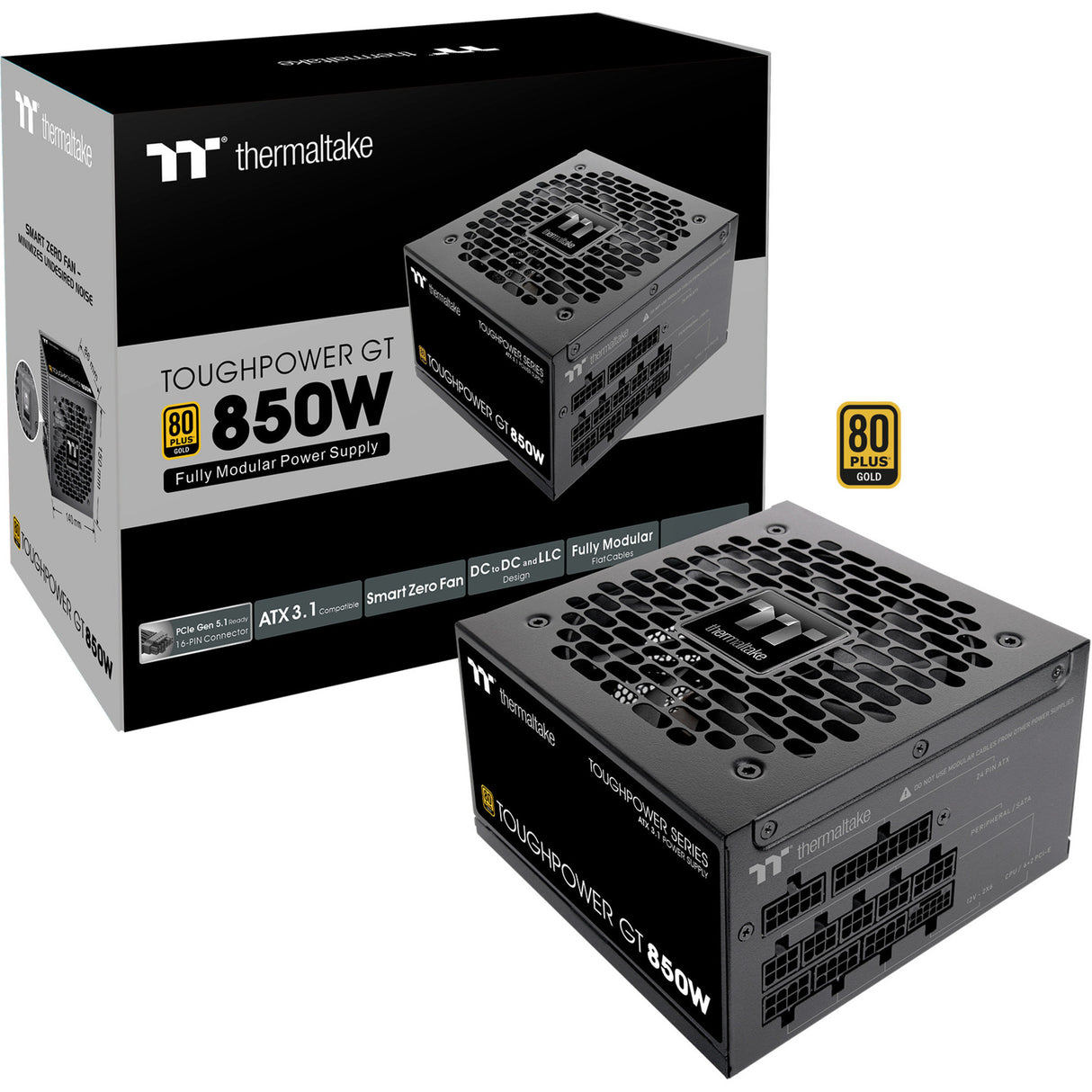 Alimentation électrique Thermaltake ToughPower GT modulaire 850 watts (noir, 4x PCIe)