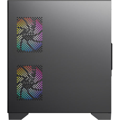 Boîtier tour midi Xyz pc gear Titanium View Lite (noir | 2x USB-A | verre trempé)