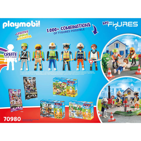 Figurines Playmobil - mes figurines : jouets de construction mission de sauvetage (70980)