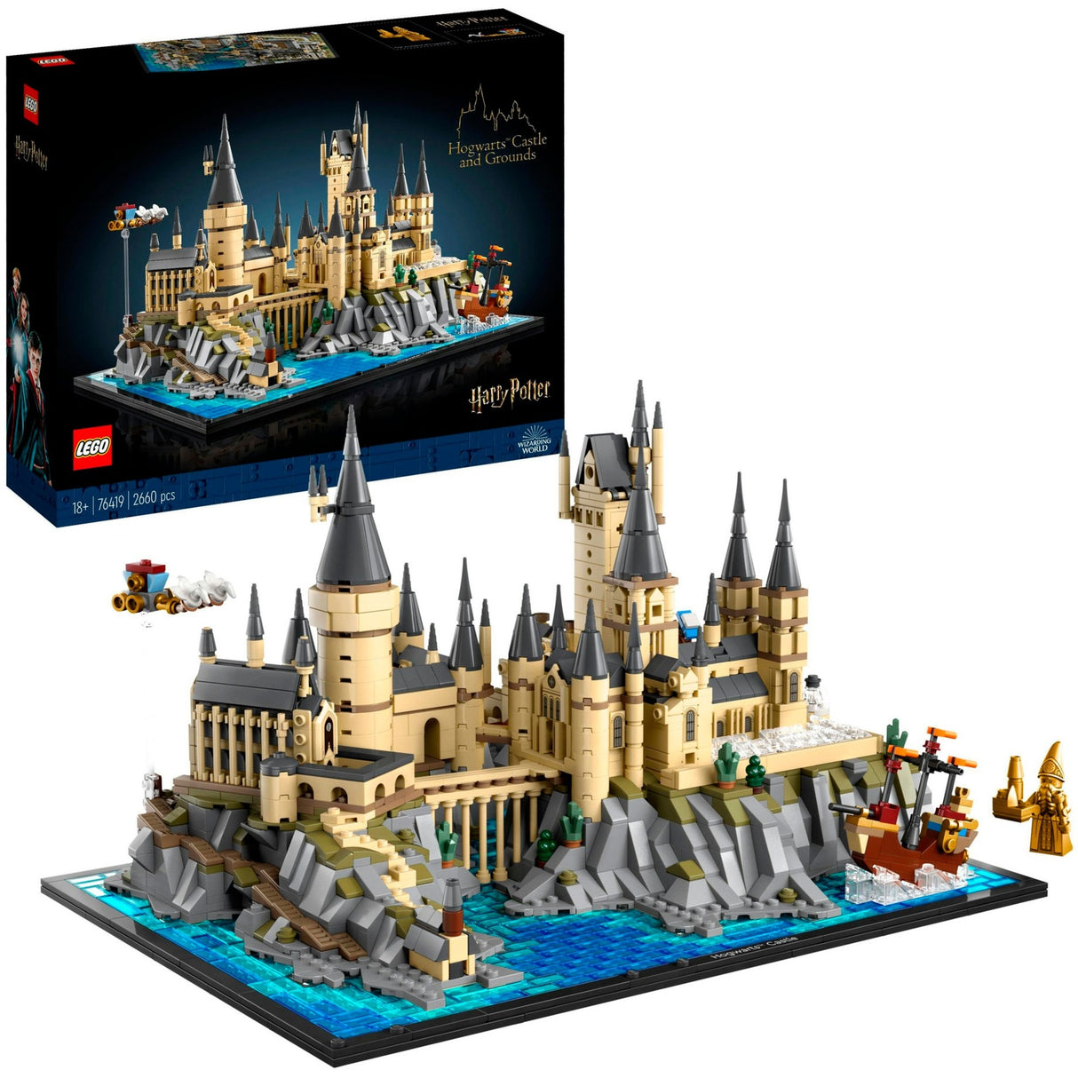 Lego Harry Potter Château de Poudlard et son parc, grand ensemble pour adultes - 76419