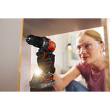 Tournevis Black+decker 18v + lot de scie sauteuse pendulaire 18v (noir orange)