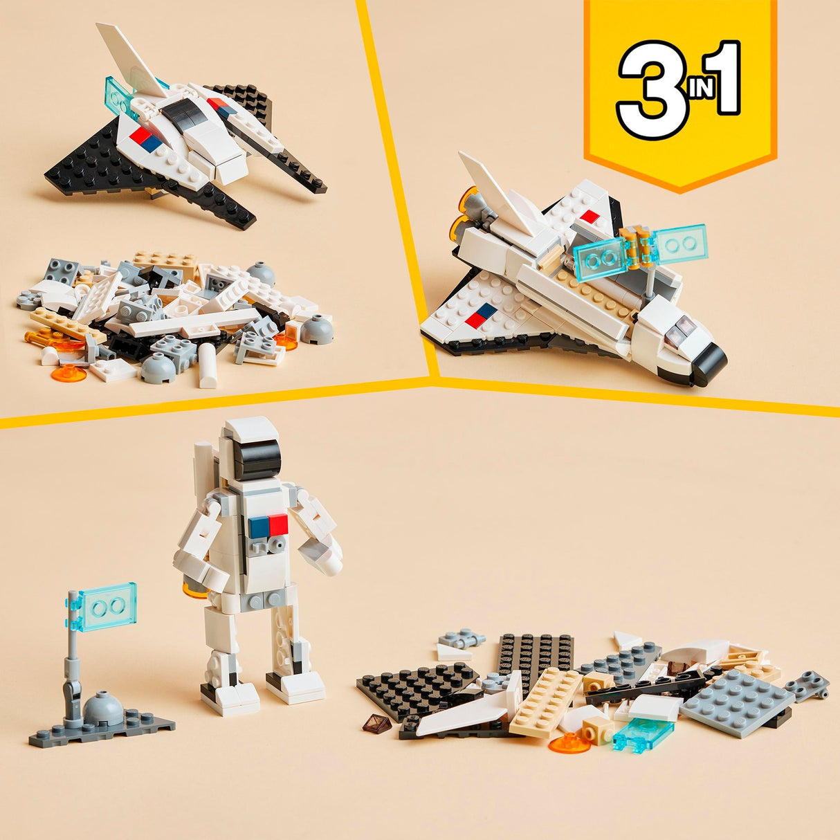 Créateur LEGO 31134 Navette spatiale 3in1