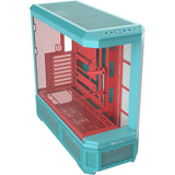 Boîtier grande tour Thermaltake view 600 tg menthe fraise (menthe berry | 2x USB-A | 1x USB-C | verre trempé)