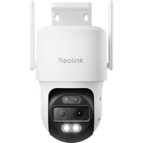 Caméra extérieure à double objectif Reolink 4K - WiFi 2,4 5 GHz - suivi automatique du zoom - inclinaison panoramique - recherche vidéo AI - série trackmix W760