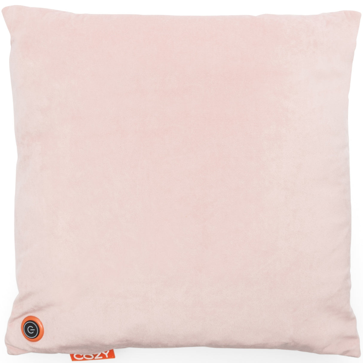 Coussin chauffant sans fil Cozy una Velvet 45 x 45 cm (rose clair, power bank 5000 mah)
