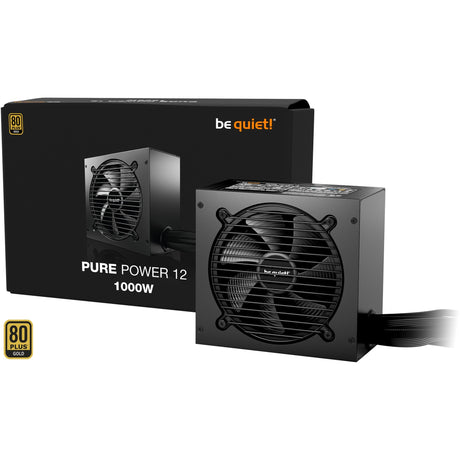Soyez silencieux! alimentation pure power 12 1000 watts (noir, 3x pcie)