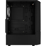 Boîtier tour midi Aerocool quantum mesh v3 (gris noir | 3x USB-A | RVB | fenêtre)
