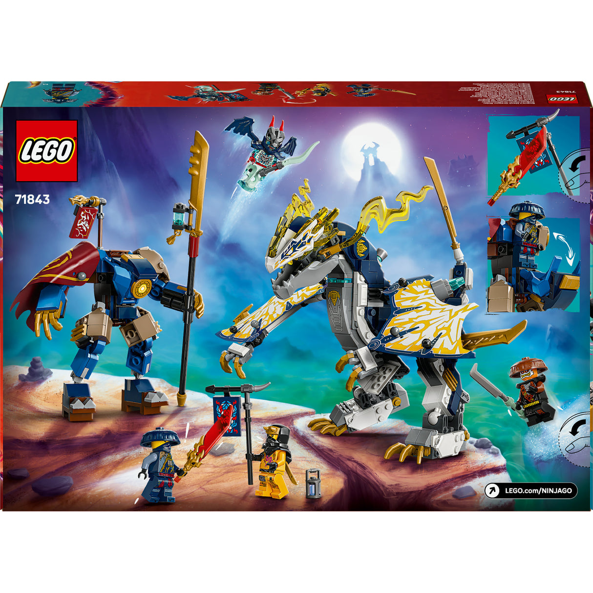 Lego Ninjago 71843 Le cavalier dragon robot du voyou