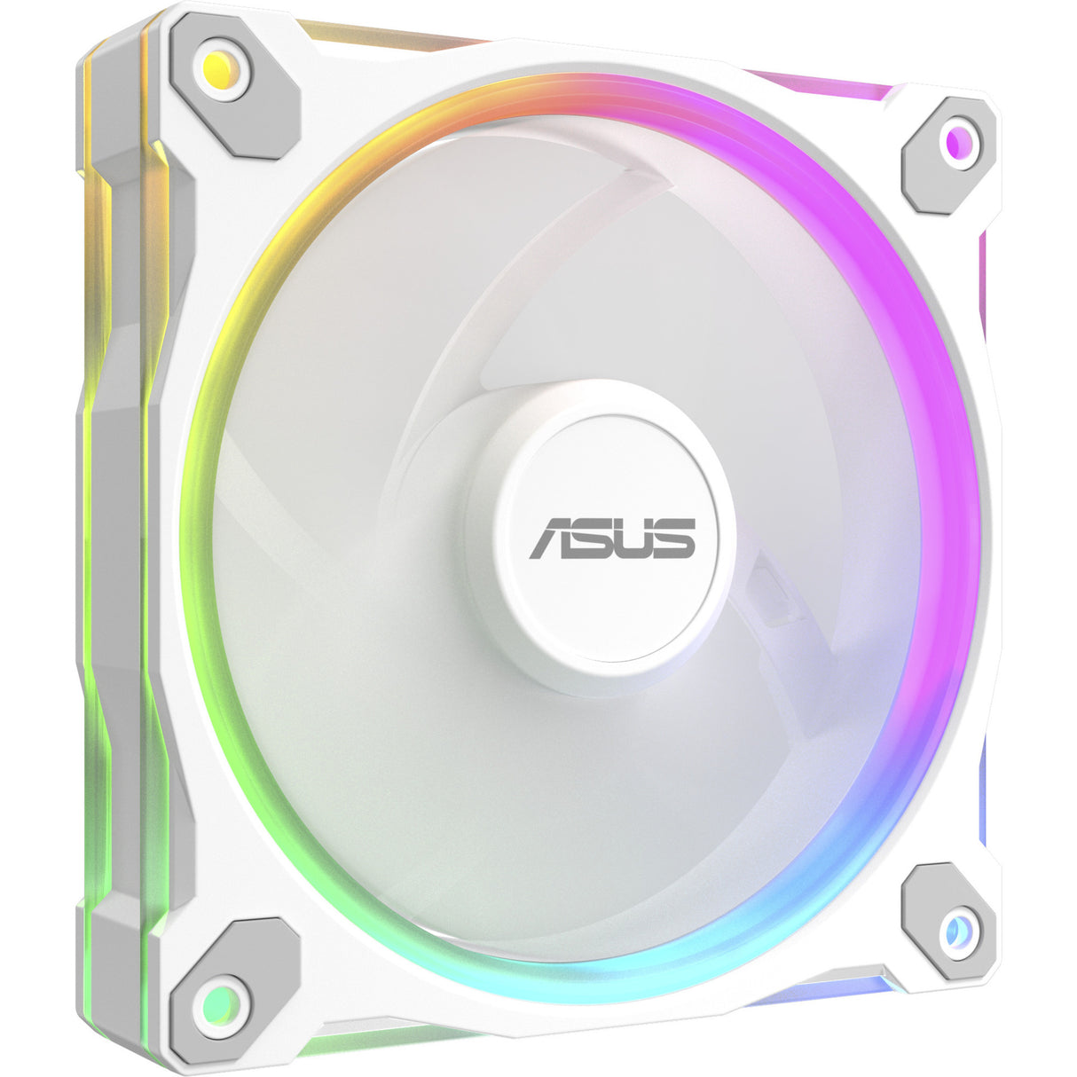 Asus prime mr120 argb reverse fan - triple pack ventilateurs de boîtier (blanc, 3 pièces, 120 x 120 x 28 mm, 3 pièces)