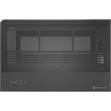 Boîtier tour midi en bois courbe Antec c8 (couleur bois noir | 2x USB-A | 1x USB-C | verre trempé)