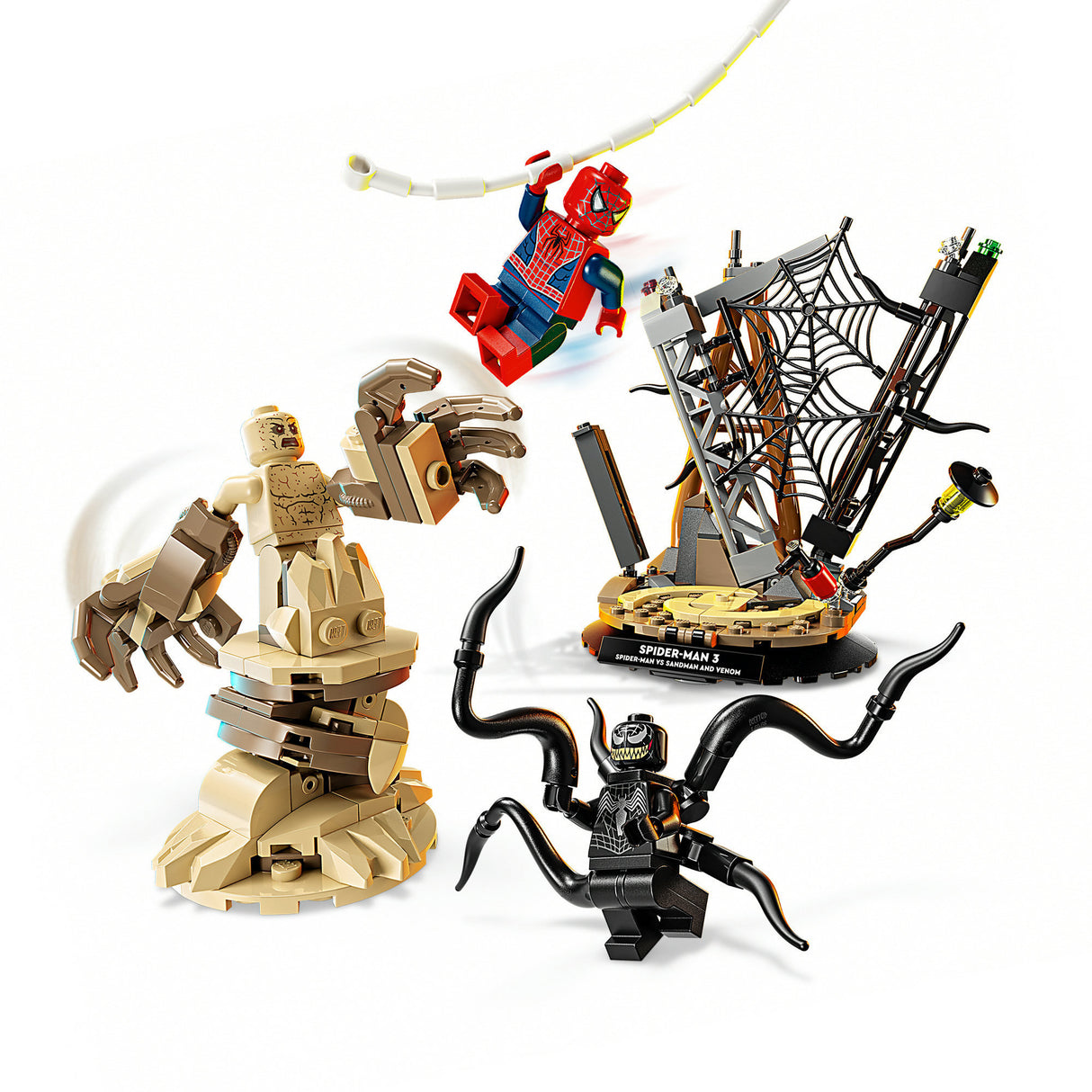 Lego Marvel Ultimate Battle : kit de construction Spider-Man contre Sandman - 76334