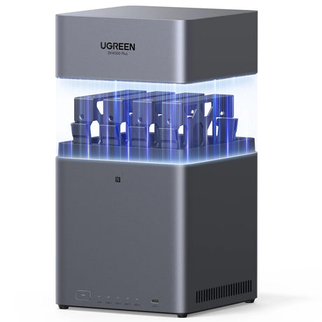 Ugreen nasync dh4300 plus (gris, 1x 2,5GBE, HDMI, USB-C)