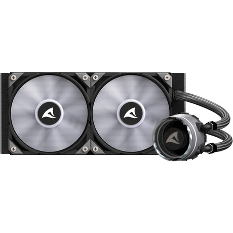 Refroidissement par eau Sharkoon s80 rgb (noir, connecteur de ventilateur PWM à 4 broches)