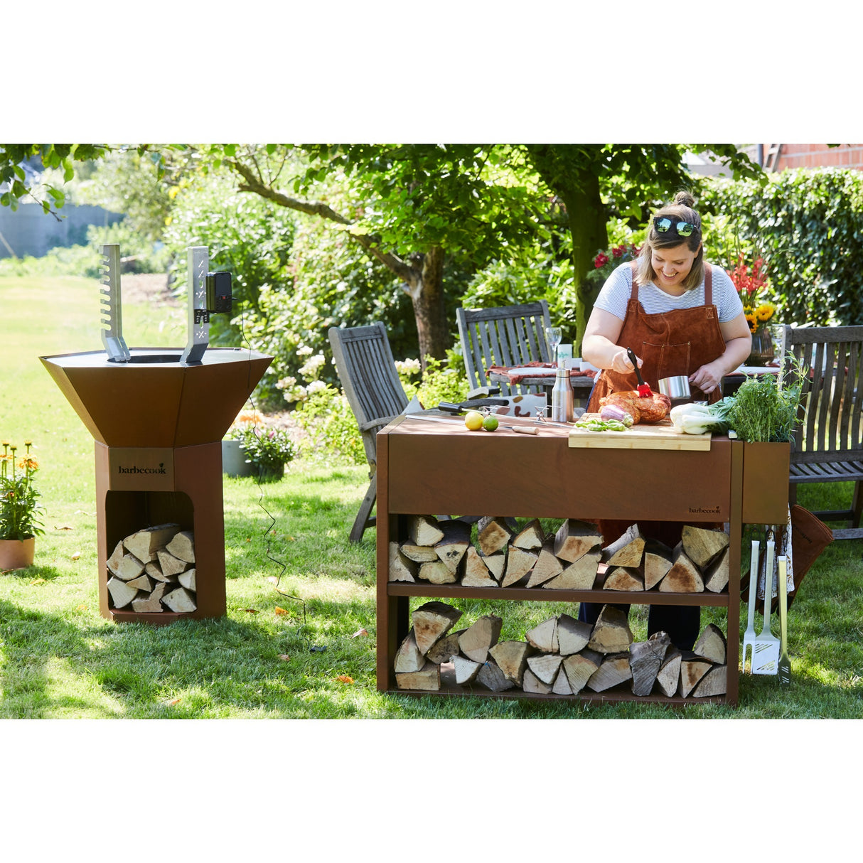 Barbecook Nestor Buddy de table en acier corten