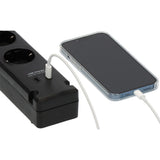 Brennerstuhl Bremounta multiprise avec 2 prises de charge USB C | 5 fois | noir | 3m h05vv-f 3g1.5 - 1150660415