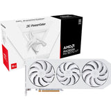 Carte graphique Powercolor Radeon RX 9070 XT Hellhound Spectral White 16 Go GDDR6 (blanc, RDNA4, GDDR6, 3x Display Port, 1x HDMI)