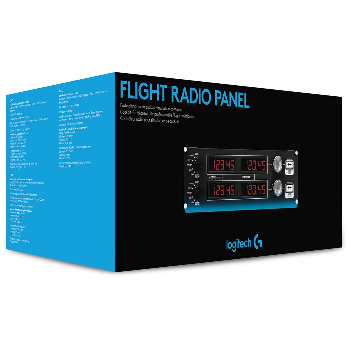 Panneau de radio de vol Logitech Saitek