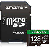 Carte mémoire Adata speed plus microSDXC 128 Go (uhs-i u3, classe 10, v30, a2)