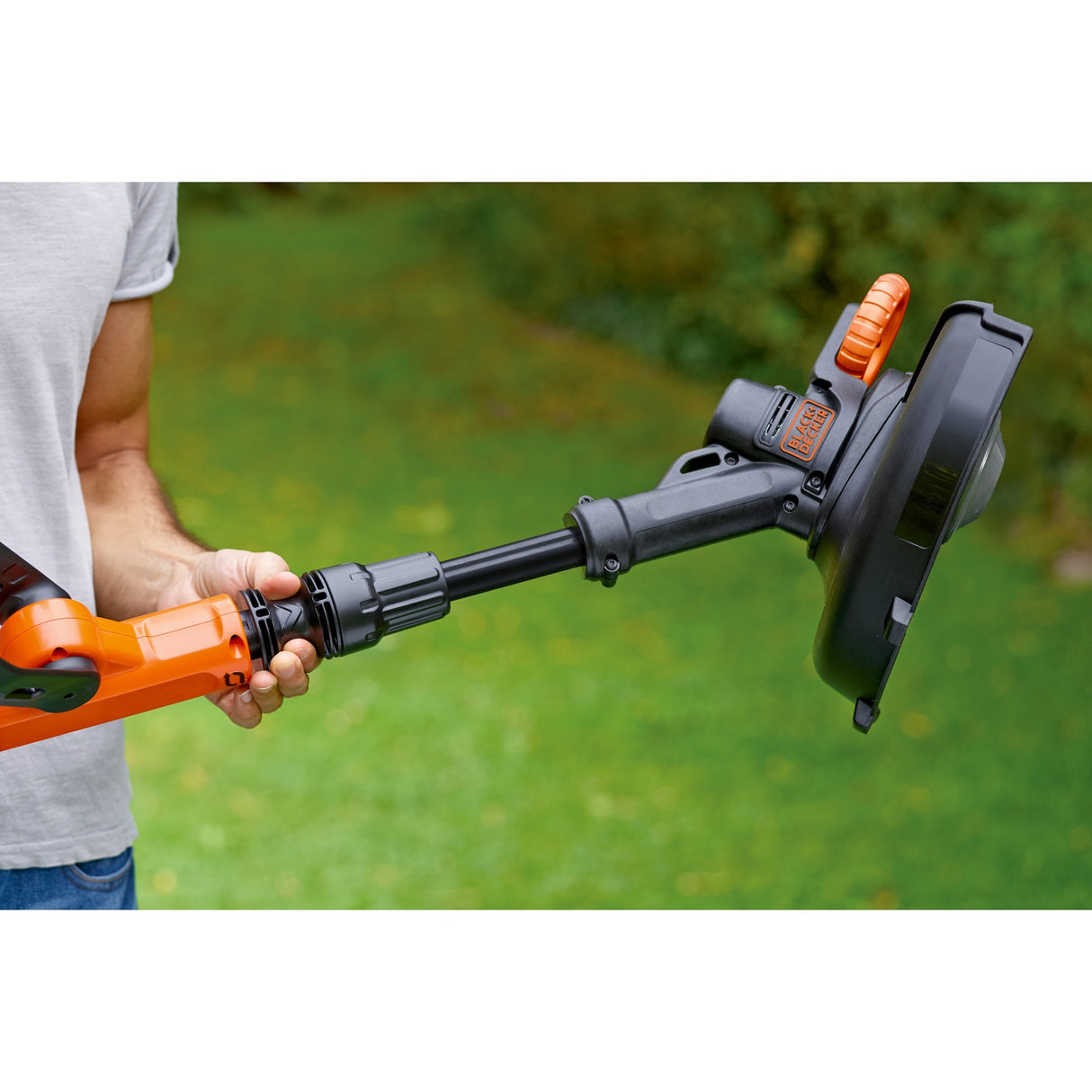 Coupe-herbe Black+decker 18v avec 2 lames et coupe-herbe à batterie (noir orange, 25 cm, batterie incluse)
