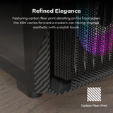 Boîtier tour midi Montech x5m (noir | 2x USB-A | 1x USB-C | RGB | verre trempé)