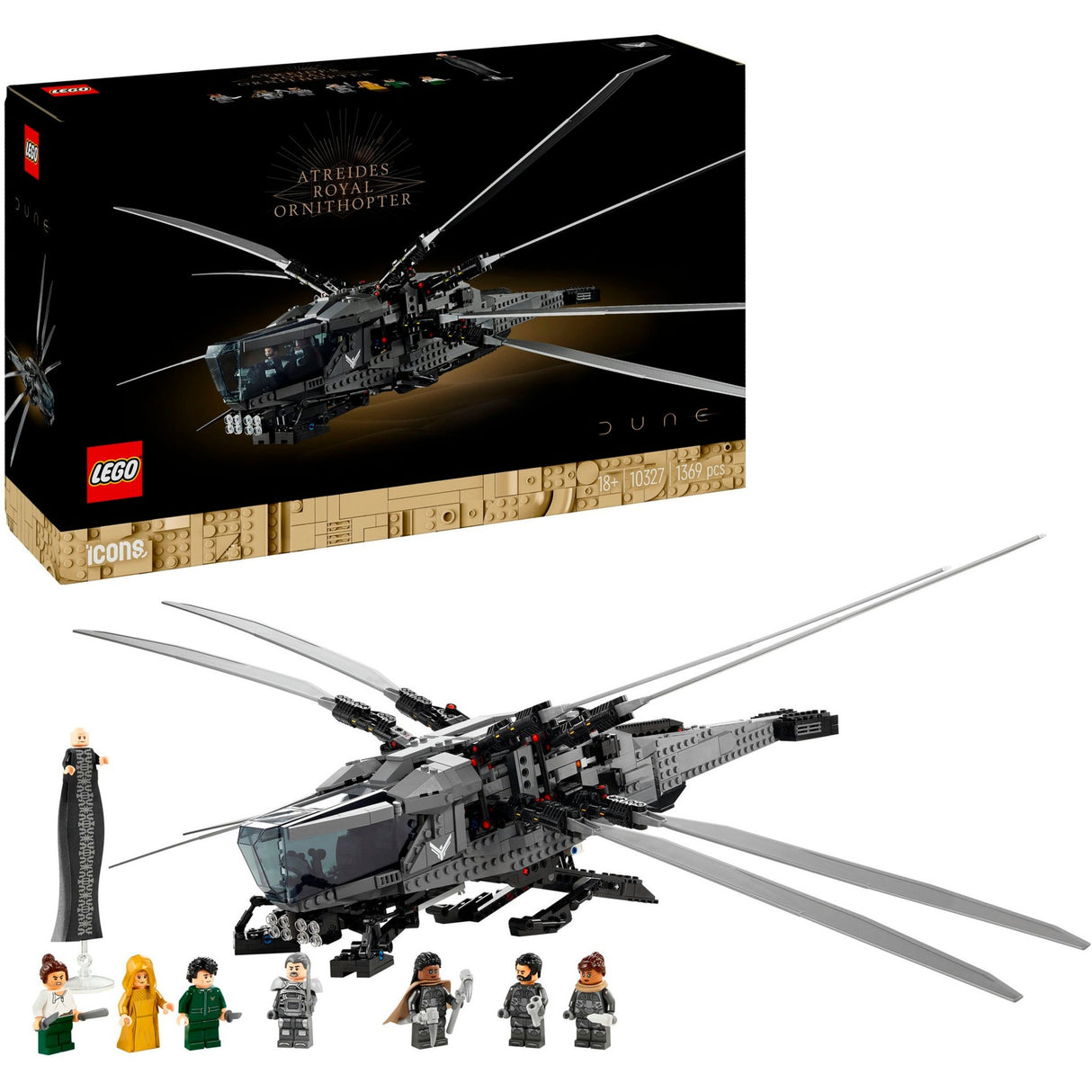 Icônes LEGO 10327 Dune Atreides Royal Ornithopter
