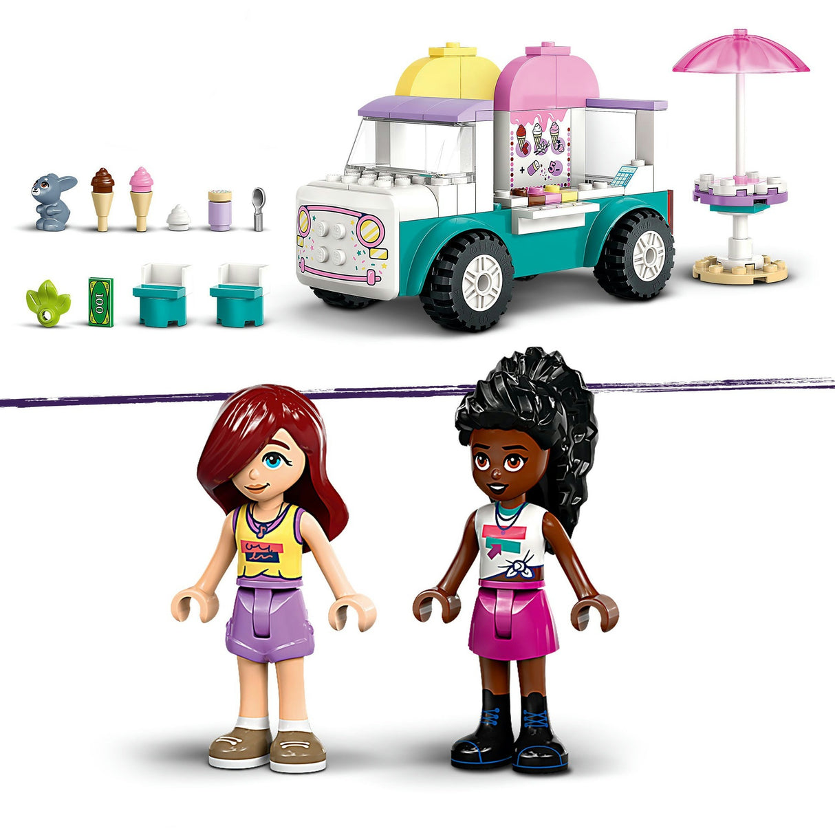 LEGO Friends 42644 Le camion de glaces de Heartlake City