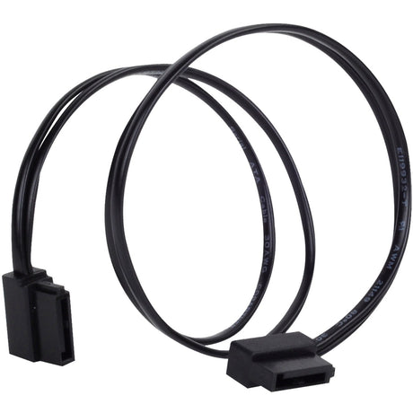 Câble Silverstone sata iii 30 cm (noir, 6 Go, connecteur profil bas, cp11b-300)