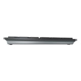 Cherry KW 9100 slim, clavier (noir argenté, disposition UE (QWERTY), commutateurs à ciseaux, ABS, USB-C, 2,4 GHz, Bluetooth)