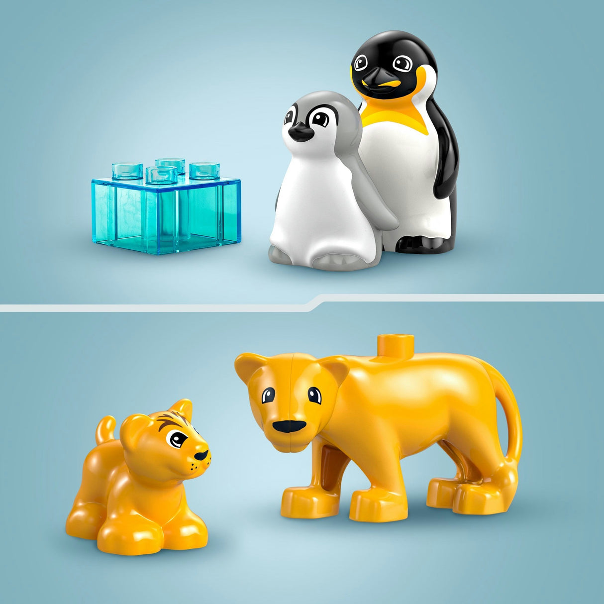 Lego duplo 10442 familles d'animaux sauvages pingouins et lions