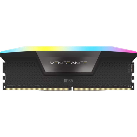 Corsair vengeance rgb 16 gb ddr5-5200 (2x 8 gb) werkgeheugen (zwart, cmh16gx5m2b5200c40, udimm, xmp 3.0)