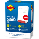 Fritz! Box 6860 – routeur sans fil international édition 5g (rouge, mesh, 5g)