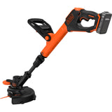 Coupe-herbe Black+decker 18v avec 2 lames et coupe-herbe à batterie (noir orange, 25 cm, batterie incluse)