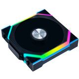 Lian Li Uni Fan SL120 Ventilateur de boîtier RVB à lame inversée sans fil (Noir, 120 x 124,5 x 28 mm, PWM)