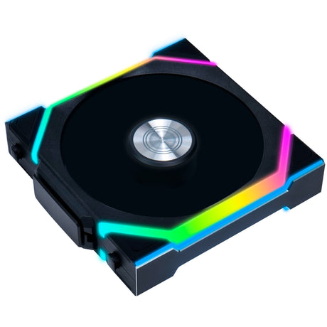 Lian Li Uni Fan SL120 Ventilateur de boîtier RVB à lame inversée sans fil (Noir, 120 x 124,5 x 28 mm, PWM)