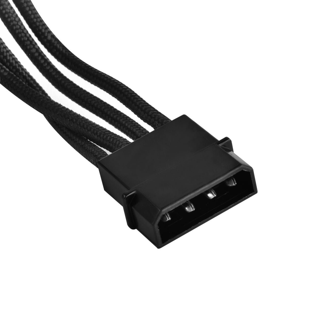 Adaptateur Silverstone 4 broches molex > 4x 15 broches sata (noir, pp07-btsb)