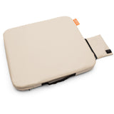 Cosy Jordan – coussin de siège chauffant sans fil à infrarouge pour l'extérieur, coussin chauffant (beige clair, batterie externe 10000 mah)