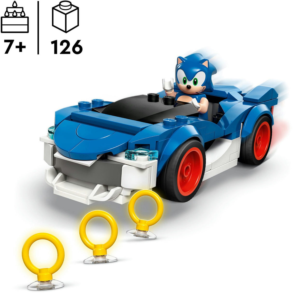 Lego Sonic le hérisson 77117 Sonic Car : Speed Star Lightning