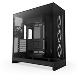 Boîtier tour midi Nzxt h9 flow rgb (noir (mat) | 2x usb-a | 1x usb-c | rgb | verre trempé)