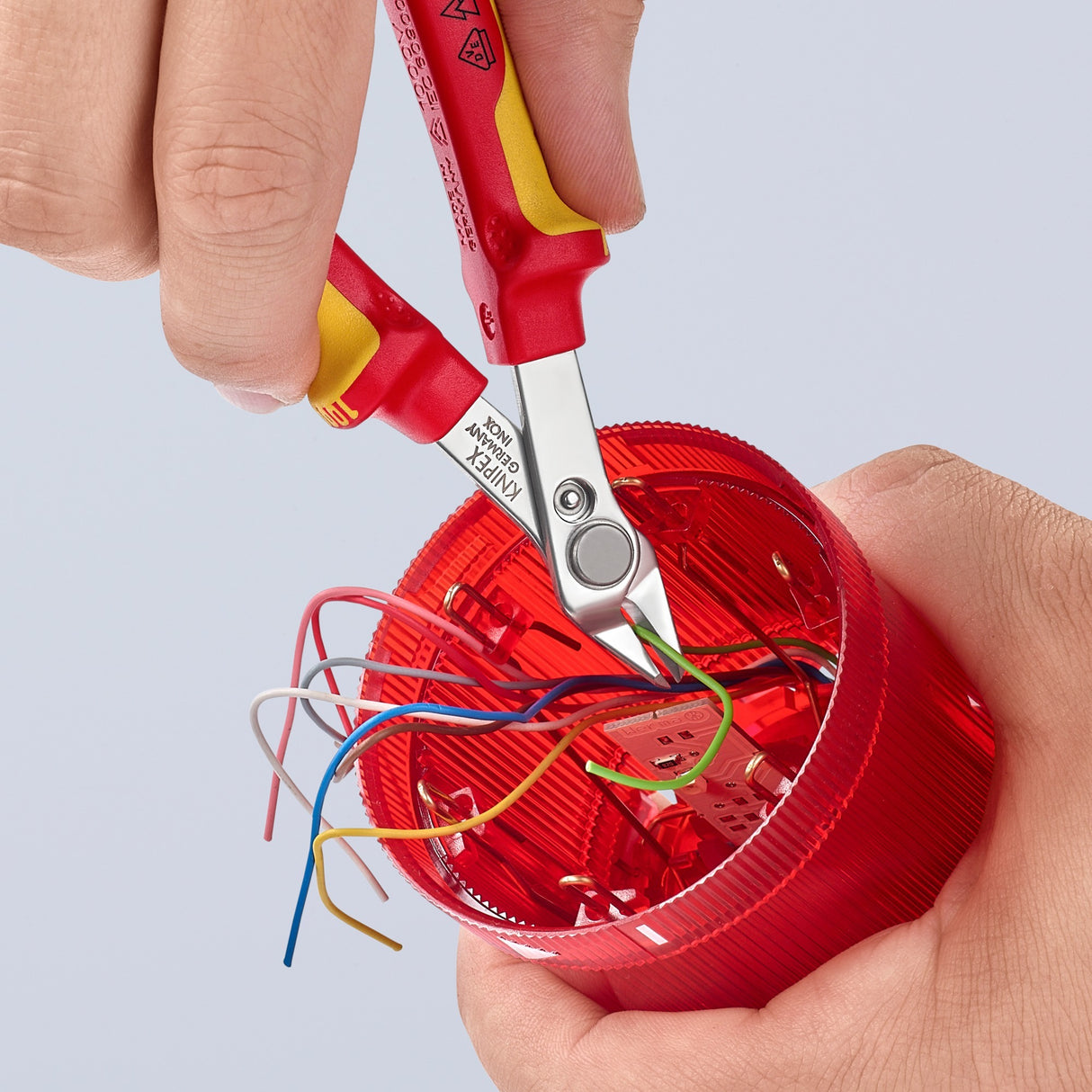 Pince électronique Knipex super Knips® VDE 78 06 125 (rouge jaune)