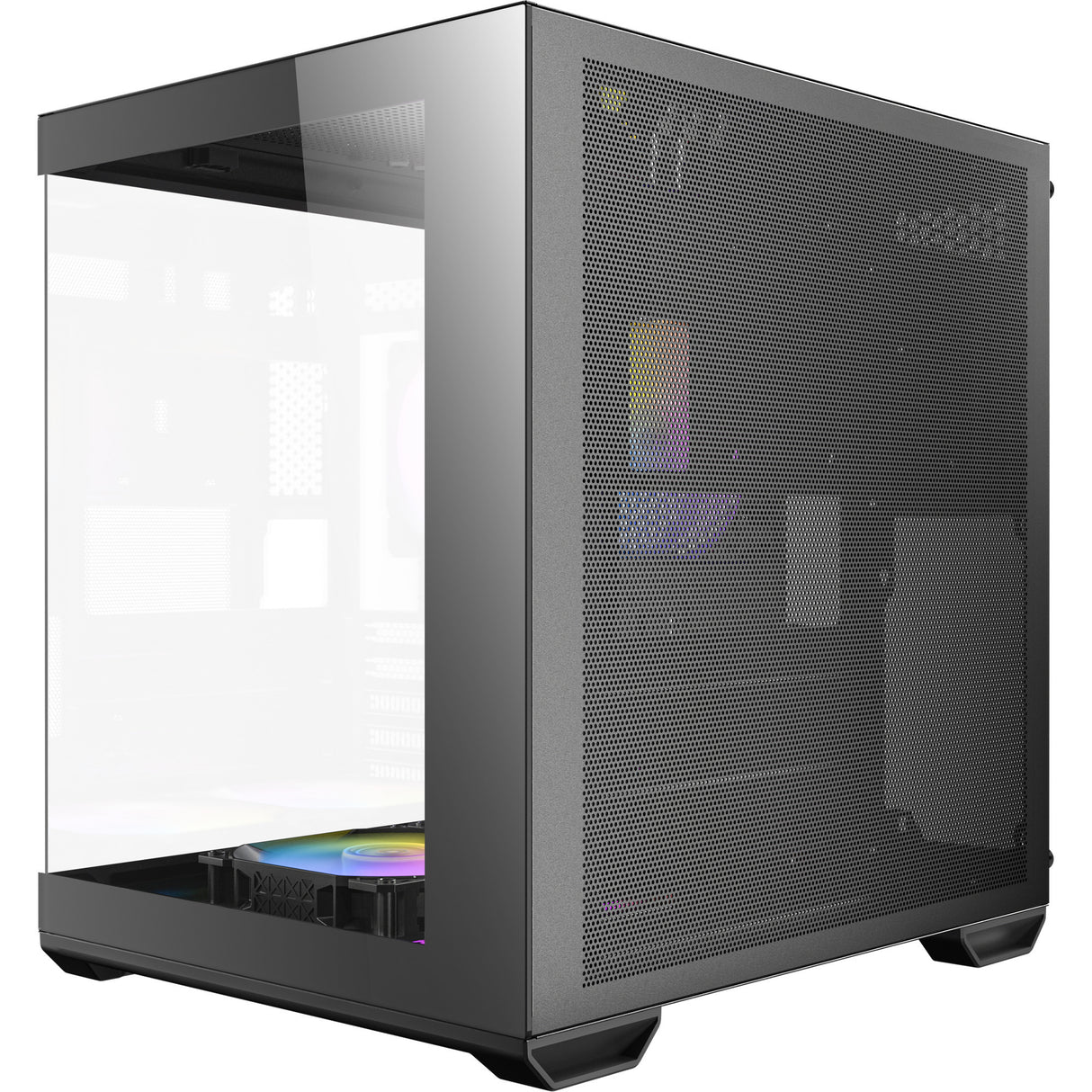 Boîtier mini tour Antec cx60m argb (noir | 3x usb-a | rgb | verre trempé)
