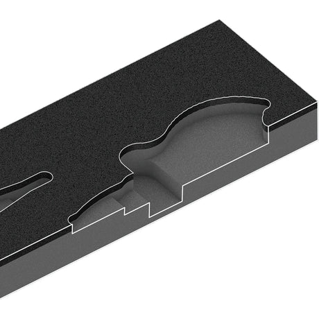 Wera 9781 insert en caoutchouc mousse avec jeu de pinces Knipex 2, 3 pièces - 05150181001