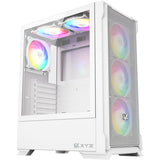 Boîtier tour midi en maille Xyz PC Gear Airone 300-X (blanc | 1x USB-A | 1x USB-C | Verre trempé)