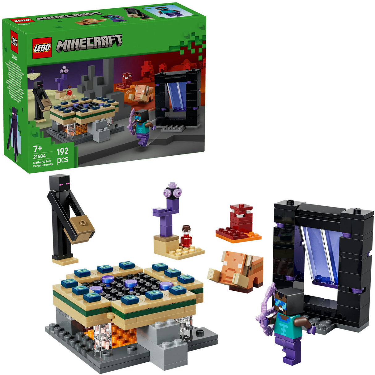 Lego minecraft 21584 voyage vers le bas et le portail final