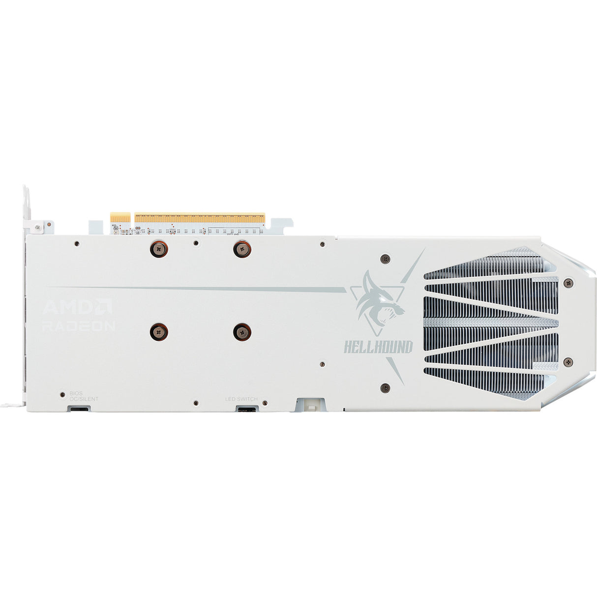 Carte graphique Powercolor Radeon RX 9060 XT Hellhound Spectral White 16G (blanc, RDNA4, GDDR6, 2x Display Port, 1x HDMI 2.1)