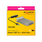 Delock Convertisseur USB-A 3.2 > Prise SATA 22 broches (noir, 0,15 mètres)