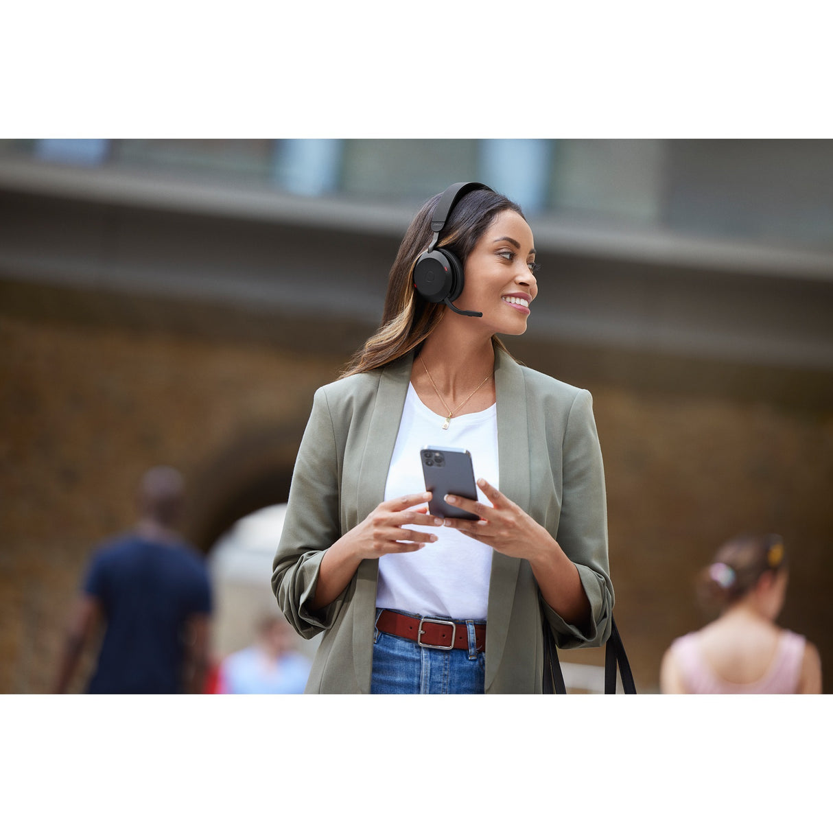 Casque supra-auriculaire Jabra move2 75 (noir, link380c, équipes Microsoft)