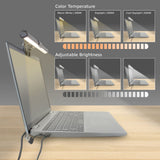 Act Connectivity Barre lumineuse LED à clipser pour ordinateur portable à intensité variable (noir, alimenté par USB, 3000 K-6500 K)