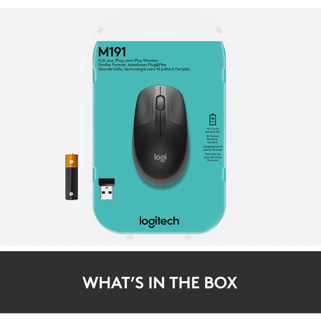 Logitech M190 Souris sans fil pleine grandeur