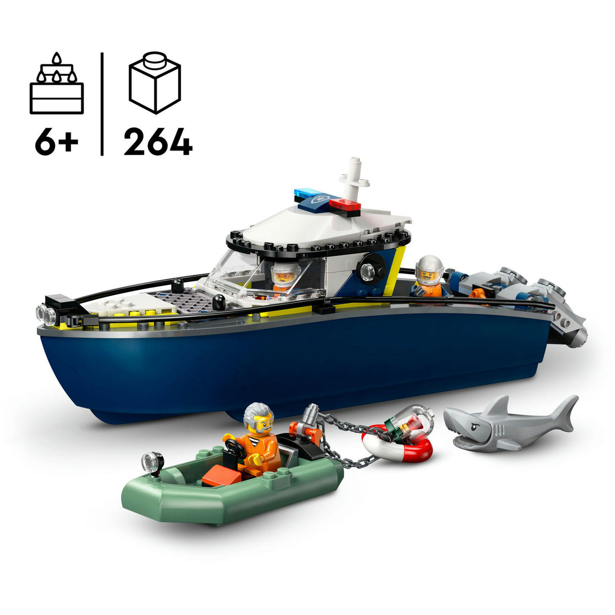 Lego city 60456 poursuite avec le bateau de police