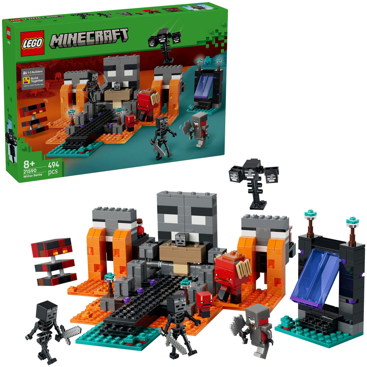 Lego minecraft 21590 la bataille du flétrissement